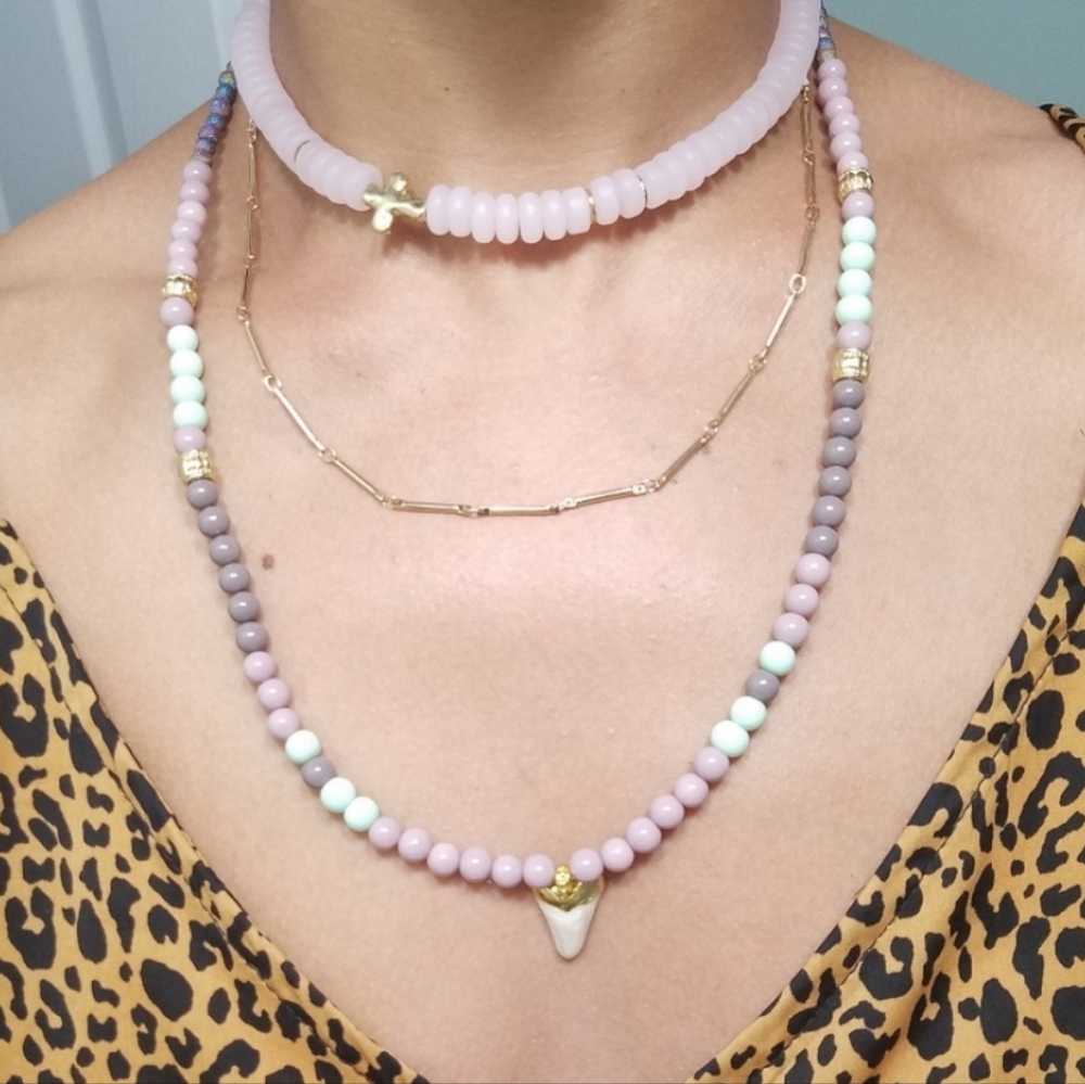 Beaded Blush Pink Chocker